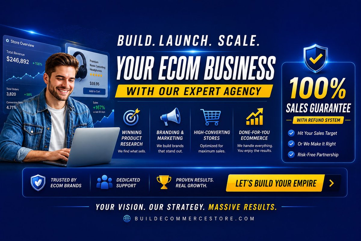 ecom_mentorship's tweet photo. 🚀 Build. Launch. Scale.

#Ecommerce #Shopify #Dropshipping #EcommerceBusiness #OnlineStore #DigitalMarketing #Branding #ShopifyStore #Entrepreneur #BusinessGrowth #MarketingAgency #EcommerceAgency #SalesGrowth #OnlineBusiness #StartupSuccess https://t.co/ra9uW5lVP4