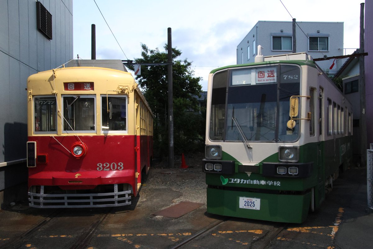N700ST陸送撮影後に豊鉄市内線の競輪場前に行ってみたら、3203と782が