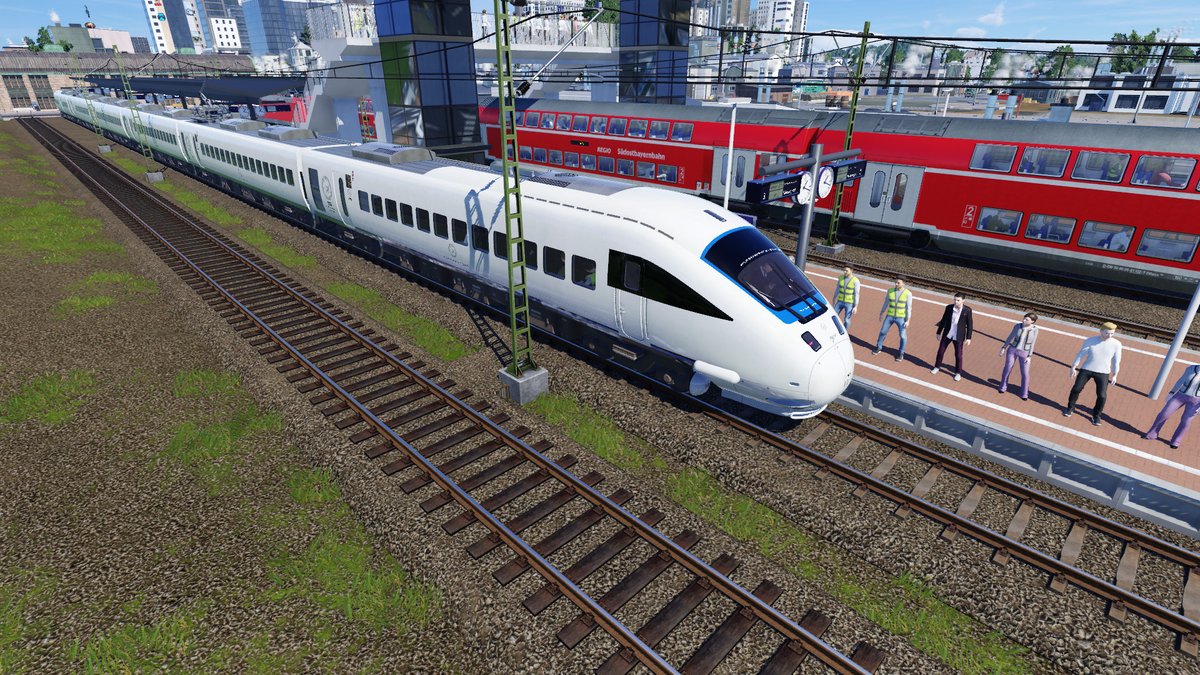 juihua780413's tweet photo. これもまた、鉄道外交の独特な形態の一つである。 JR九州885系特急列車がドイツ鉄道のチャーターIC列車となる(≧∇≦) 問題ありません。885系特急列車は、ドイツ鉄道の列車と同じ交流電源システムを使用しています。 ( ̄▽ ̄) #TPF2 #TransportFever2 https://t.co/rutPPBBWUN