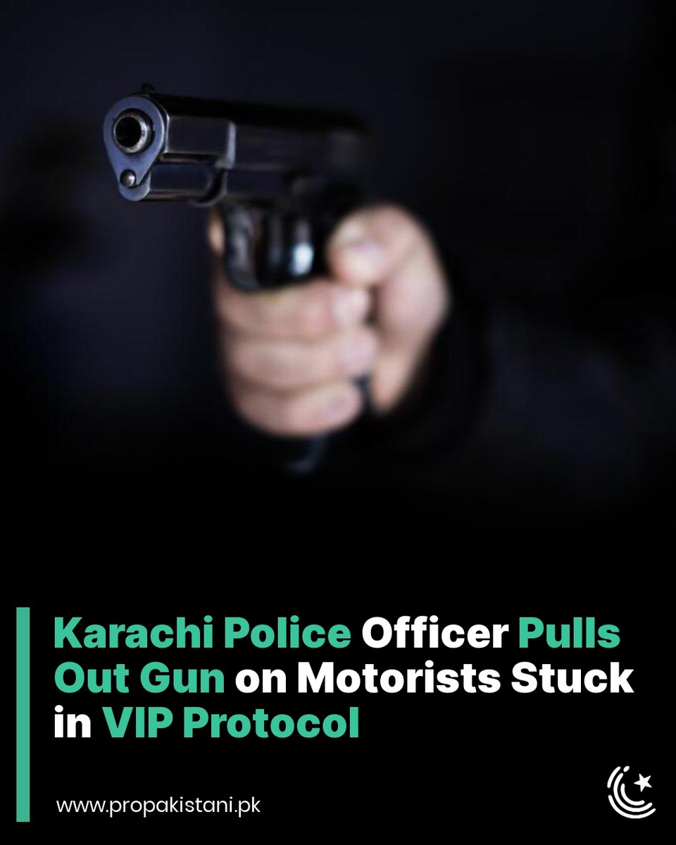 Karachi motorists stuck in a VIP traffic stoppage
