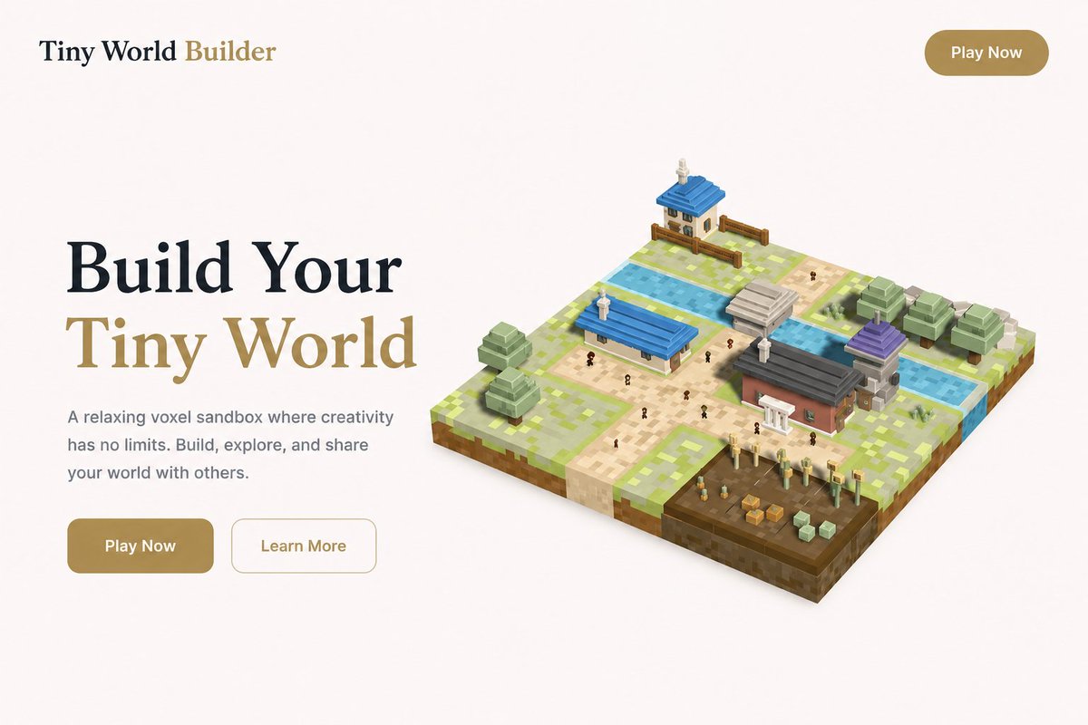 Tiny World Builder tweet media