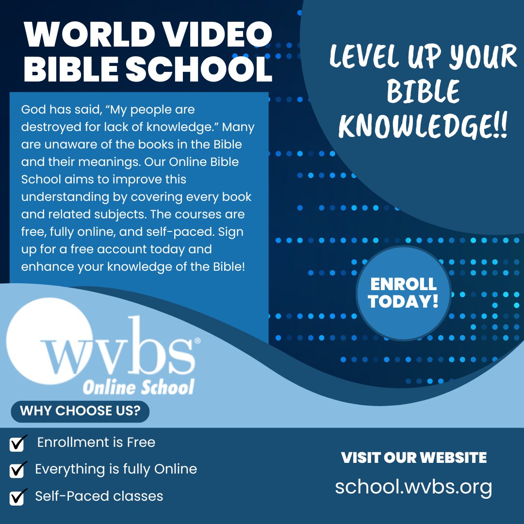 World Video Bible School (WVBS) tweet media