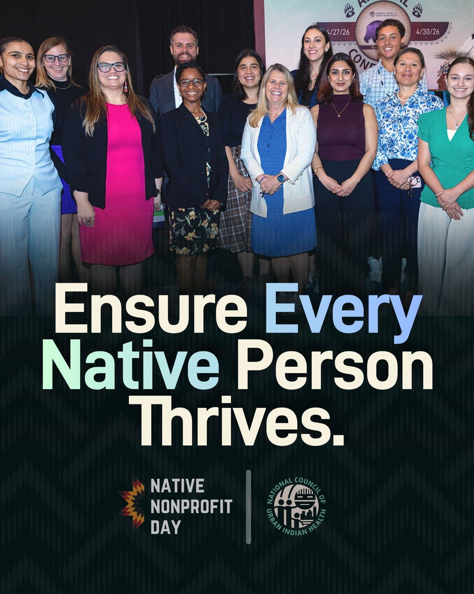 NCUIH_Official's tweet photo. It's #NativeNonprofitDay! Urban Indians make up 71% of Native people but receive just 1% of IHS funding. Support NCUIH's work today 🌱 https://t.co/TVqNBB90Xp #GiveNative #SupportNativeLed https://t.co/wE3ek91WVm