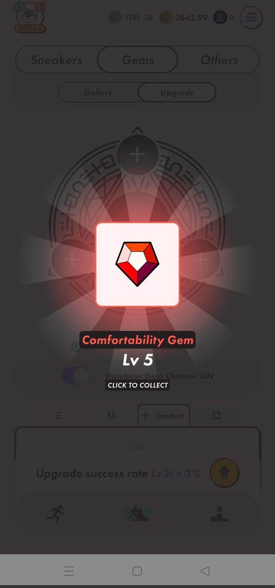 blackacvil's tweet photo. Solana realm gem upgrade 💎👌 

#misterybox  #solana
#comfortgem  #luckgem  #STEPN #STEPNGO @Stepnofficial https://t.co/LqXQQzvM85