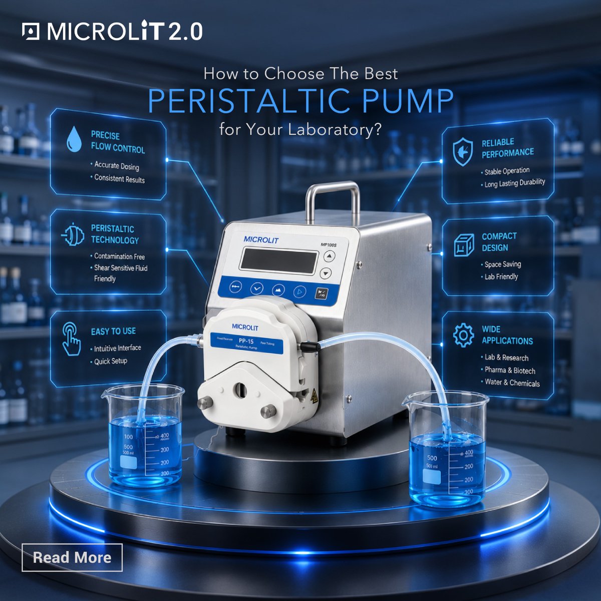 Microlit_Global's tweet photo. Choosing the right peristaltic pump can improve precision, protect sensitive samples, and streamline lab workflows. 

Key factors like flow rate, tubing compatibility, and automation features matter when selecting the best fit for your laboratory.

#PeristalticPump #LabTechnology https://t.co/moTxdyGVtc