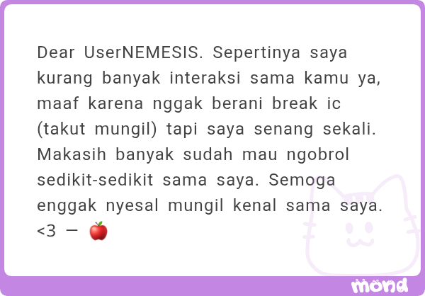 CakeGabriels's tweet photo. Ada rombongan buat Samudera Biru, Raga, Doll, Cruor, dan Solenne!

Eh... rombongan lagi? Buat Enne, Tozama, Deanlova, sama Tsukuyomi.

Selanjutnya buat Nemesis, makasih udah mau ngobrol, jangan nyesel ok.

Buat Love-Lies-Bleeding, seneng bisa ngobrol bareng katanya. https://t.co/Hoe6BTl2id