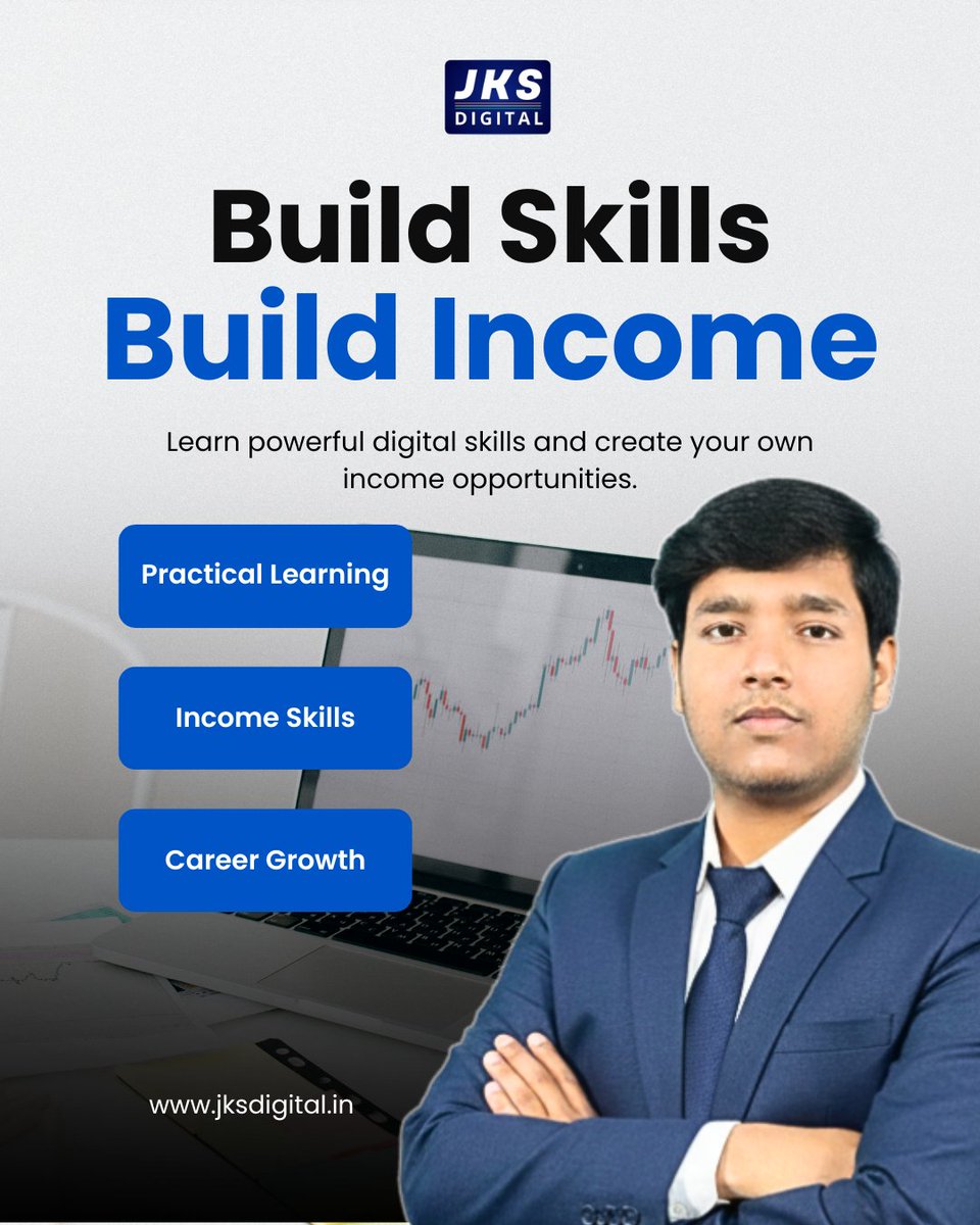 FsDigital01's tweet photo. आज के digital world में सिर्फ knowledge नहीं, बल्कि practical skills ही आपकी real growth तय करती हैं। 

JKS Digital के साथ सीखिए powerful digital skills और बनाइए अपने career और income के नए opportunities

#JKSDigital #DigitalMarketing #SkillDevelopment #BuildIncome #CareerGrowth https://t.co/SKJ0D8yIfh