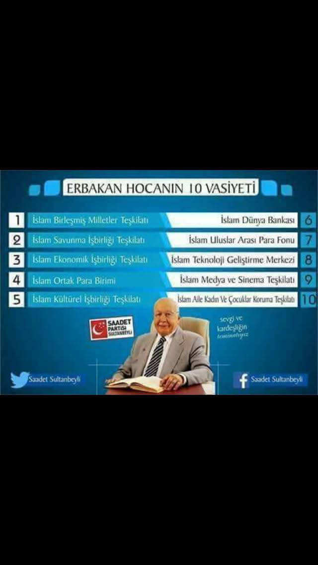 MahmutBou's tweet photo. Bizim siyasetimiz imanımızın ve inancımızın emrettikleridir..
"Ben Siyaseti Allah Rızası İçin Yapıyorum
Bana Oy versinler diye değil ... "diyen kutlu lider ve kutlu yolcuları
Prof.Dr. Necmettin Erbakan https://t.co/5hfsD9xlNS