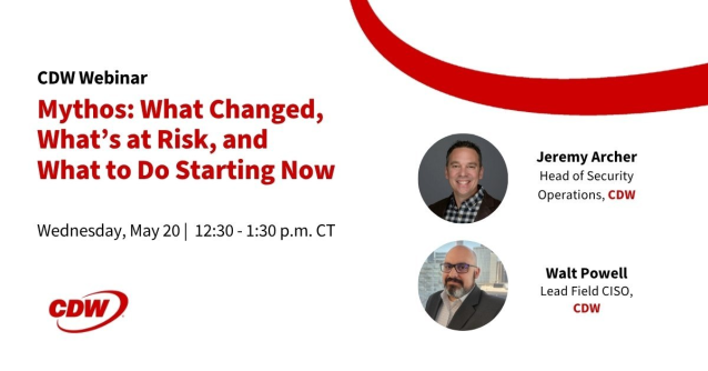 HealthcareKate's tweet photo. Security isn’t a checkbox—it’s a mindset. Love seeing CDW dig into the real challenges teams face today. Watch, question what you know, and take one insight back to your strategy. https://t.co/dFepgpZs3h https://t.co/cVPxbfZlQI