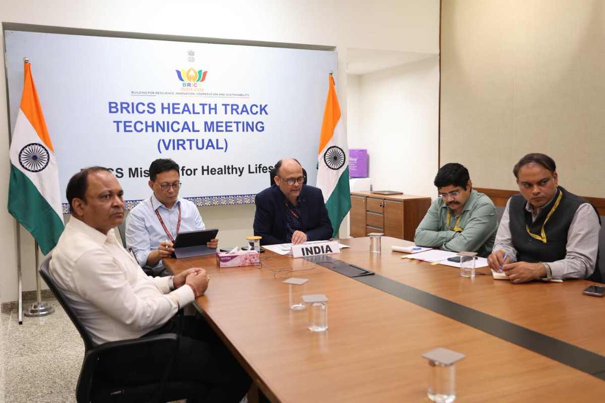 MoHFW_INDIA's tweet photo. Under India's BRICS Chairship 2026, The 2nd Technical Meeting on the BRICS Mission for Healthy Lifestyle was convened today by FSSAI under the Ministry of Health and Family Welfare, Government of India.

The meeting focused on enabling a structured exchange of evidence-based and scalable best practices undertaken by BRICS Member States for the promotion of healthy lifestyles. The Member States shared key initiatives and experiences aimed at advancing public health and wellbeing.

India presented its Stop Obesity Campaign under Eat Right India movement, while other BRICS countries showcased impactful interventions and implementation models that can be adapted and replicated for larger public health benefit.

The meeting reinforced BRICS’ commitment towards stronger collaboration, preventive healthcare and healthy lifestyle promotion.

#Healthy_Lifestyle #BRICS2026