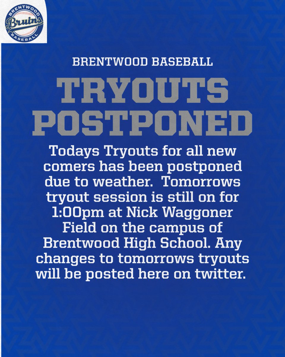 wcsBHSbaseball's tweet photo. Todays Tryout Update https://t.co/nKEZrw7tC1