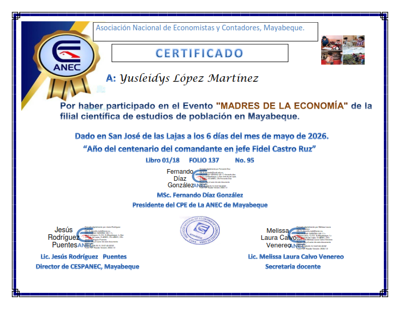 BIOCENCU's tweet photo. La Directora General y la Directora Económica de @BIOCENCU participan en el evento Madres de la Economía convocado por la Filial Científica de Estudios de Población de la #ANEC de #Mayabeque, y exponen como las madres trabajadoras participan en tareas de gran impacto económico. https://t.co/iOhuCa07eR