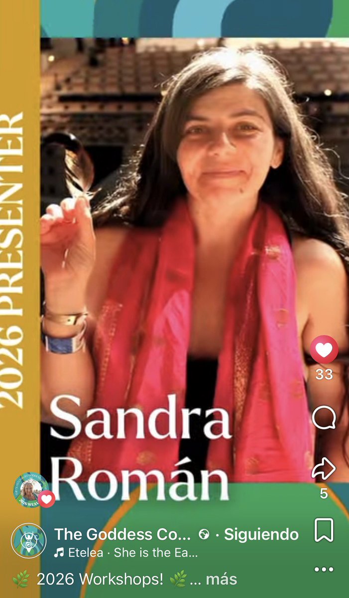 SandraRomanOK's tweet photo. No se pierdan la Conferencia de la Diosa en Glastonbury este año. Va a estar genial! 🥰 https://t.co/4GYzQgnuVW