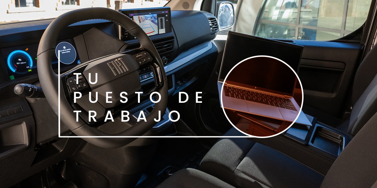 FiatPro_es's tweet photo. Para trabajar de forma inteligente, lo primero es contar con el espacio adecuado. En el interior del #Scudo, cada detalle está pensado para facilitarte el día a día.

¿Cómo trabajas de forma inteligente mientras te desplazas? https://t.co/PCObsvQ5X2
