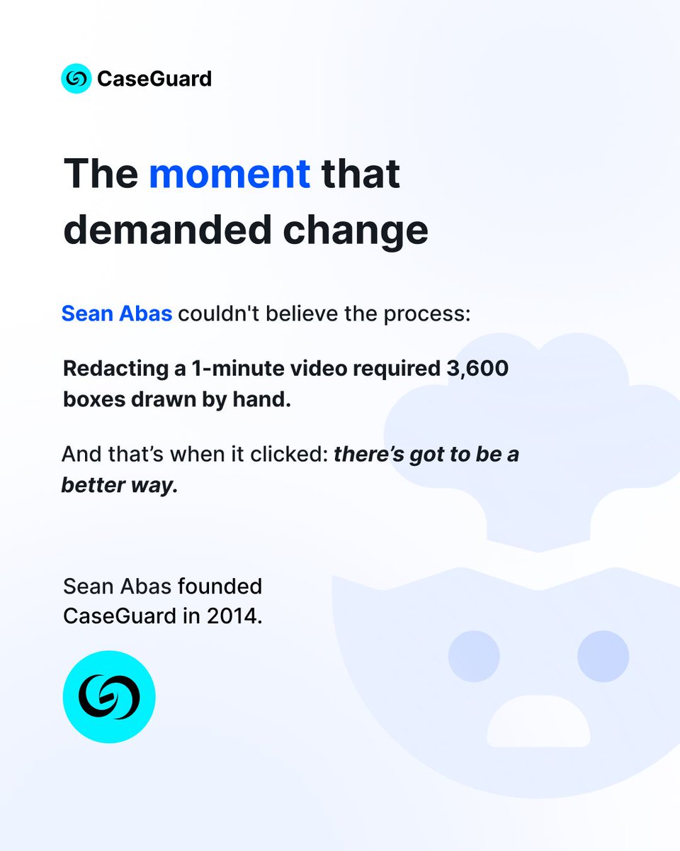 CaseGuards's tweet photo. What started as a simple way to track objects across video frames grew into the world’s #1 redaction platform helping agencies process video, audio, documents, and images dramatically faster.

Swipe through to read the story behind how CaseGuard started and where it is today! https://t.co/OZaYugd9tE