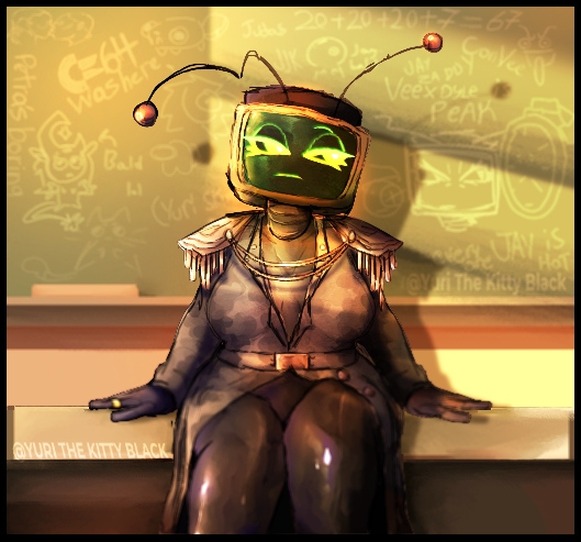 Yuri_The_KB's tweet photo. vee but she is drawn in one of the songs scene, Reference! -> IZA - Dona de mim (song)
I like rendering the legs so far, those drawings on board are from different people! #dandysworld #dandysworldsfanart #dandysworldvee #vee #brazil #art #fanart #dandysworldtwittter #fyp #fy https://t.co/tdfp3ODgL9