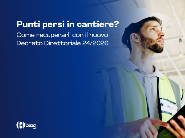 Blumatica's tweet photo. 📢 Patente a crediti nei cantieri: con il Decreto Direttoriale 24/2026 arrivano le regole per recuperare i punti persi.

Formazione, investimenti in sicurezza e gestione documentale diventano centrali per tornare operativi.

👉Leggi l’approfondimento: https://t.co/IJonuFXKPe https://t.co/oiIYmFg2Ej