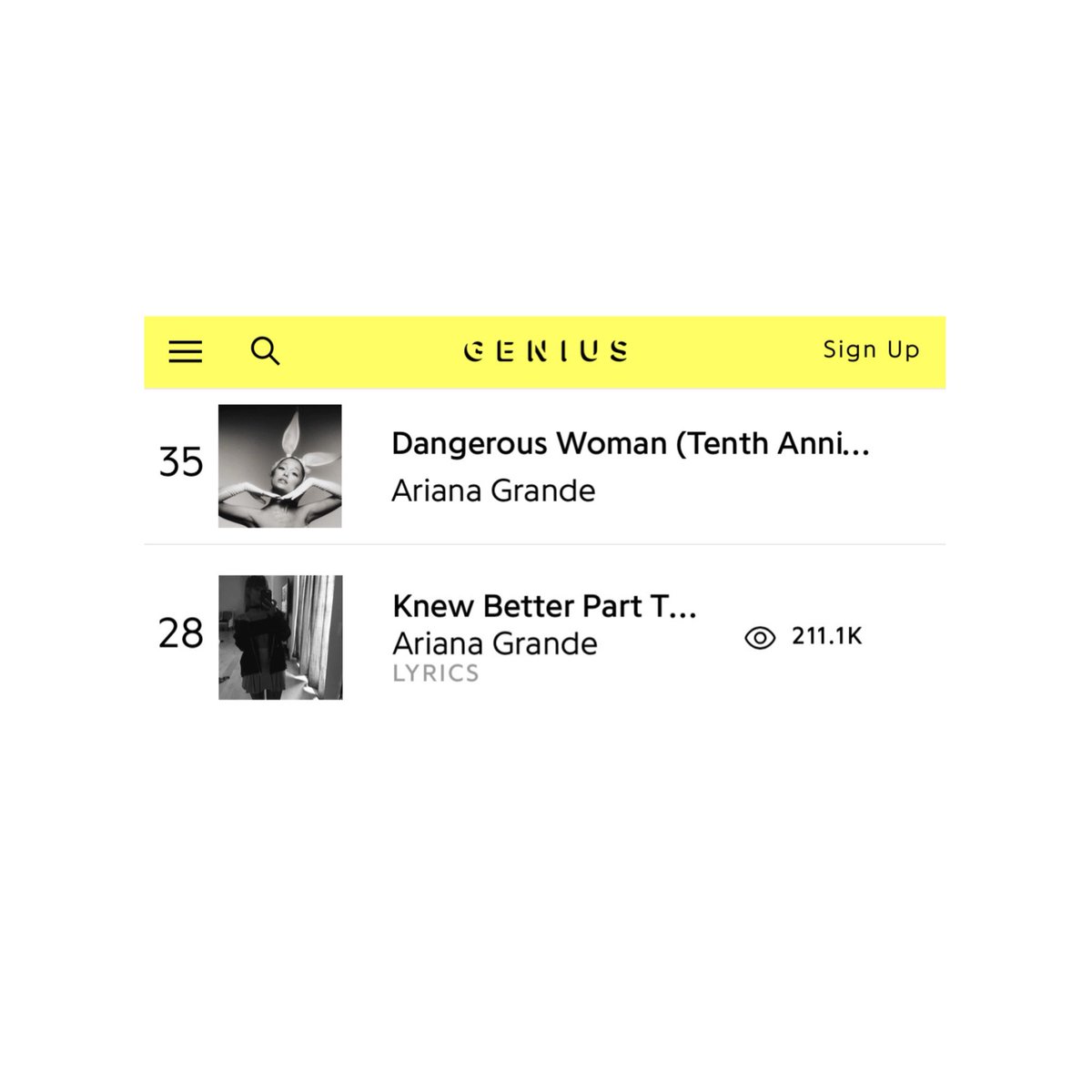 Ariana Grande Chart Data ꕤ tweet media