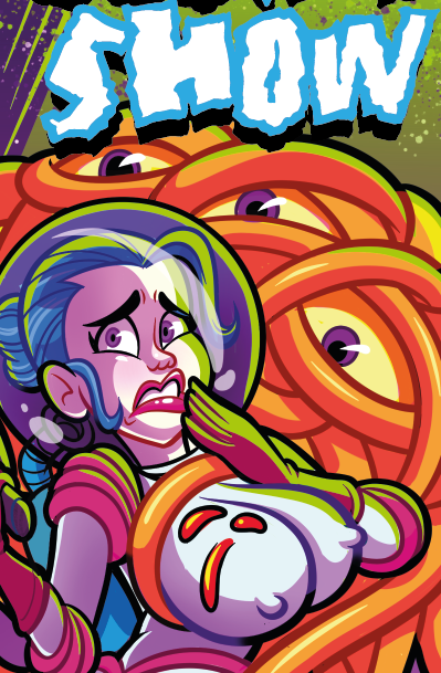 poornedwork's tweet photo. Trying to make cursed saturday morning cartoon covers #horrorart #cartoon #lowbrowart https://t.co/euxrmsicQK