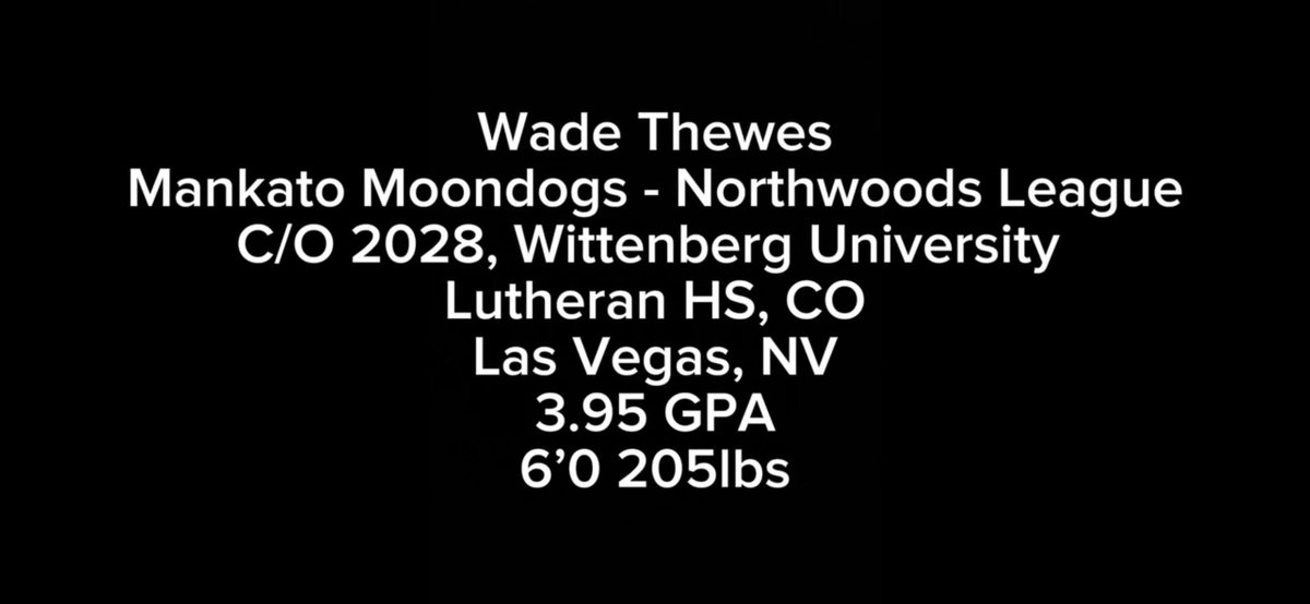 Wade_Thewes's tweet photo. *TRANSFER PORTAL*
2 years of eligibility
6’0 205lbs
FB: 88-91mph
SL/SLV: 73-77mph
CH: 77-80mph
Trackman data and Synergy video available
303-726-9676
wadethewes@icloud.com
2026 Regular Season:
69.1 IP || 69 K || 63 H || 27 ER || 27 BB || 3.50 ERA || 1.30 WHIP || 7-2 W/L https://t.co/2zJAO7szLD