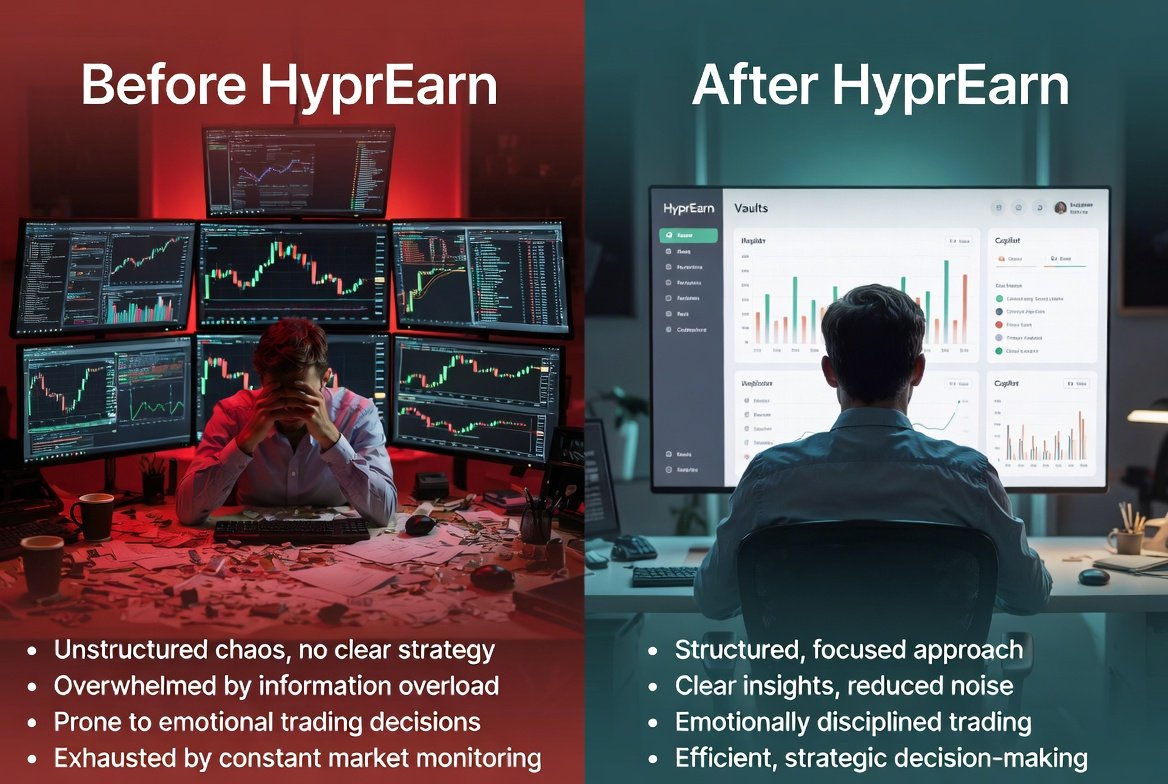 Greatest_Frank's tweet photo. PERP TRADERS ARE STILL STUCK IN THE OLD GRIND  

we all sit there doomscrolling charts for hours, flipping between 10 different tabs, refreshing multiple DEXs, 

and feeling that brutal 3am FOMO when a setup finally lines up but you’re too tired to execute properly…  

but here’s the truth:  

– manual research easily eats 30+ minutes every single time

– you’re constantly switching between scattered exchanges

– slow order placement and constant second-guessing kill your edge

– you spot a clean BTC setup or a promising HIP-3 market… 

but can’t move fast enough before the moment passes.  

that daily trading fatigue and mental drain? it’s 100% real for most of us.  

and that’s exactly where @HyprEarn completely flips the script.▼

@HyprEarn & @scribble_dao
#WWF