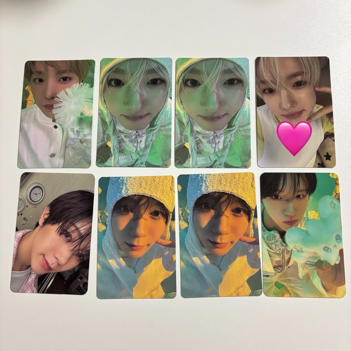 _star__0223's tweet photo. NCT WISH nctwish Ode to Love ユウシ トレカ 交換 

【譲】画像1.2枚目

【求】ユウシ(画像3枚目 )
　　🩷とポストカードは同種で求めてます!
　　画像3枚目以外の店舗特典も求めております!

郵送にて交換可能な方気軽にお声掛けください🙂‍↕️ https://t.co/VECU3E3uWw