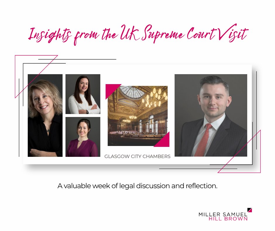 MSHBLLP's tweet photo. This week, solicitors from our Firm have had the privilege of attending three events connected with the @UKSupremeCourt's visit to #Scotland. The events provided valuable reflections and fascinating insight into the evolving legal landscape and the work of the Supreme Court. https://t.co/K0N1x9aur5