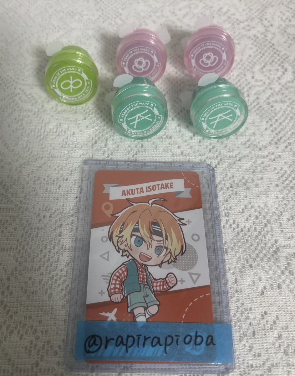 rapirapioba's tweet photo. 《交換》 18TRIP エイトリ リングライト リンライ  おもライ  おもてなしライブ

譲▶︎七基2、宗氏2、潮1
       
求▶︎あく太

※郵送もしくは5/22 109シネマズ名古屋周辺にて手渡し(12時35分～上映回)

検索からでもお気軽にお声かけください https://t.co/wRPE5xrjHO