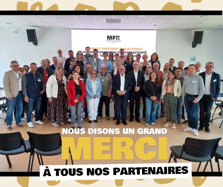 MFRvendee's tweet photo. 🌍 Développeurs économiques des territoires, entreprises et MFR réunies pour réfléchir aux enjeux de demain : attractivité, mutations économiques et compétences futures.
💡 Des MFR plus que jamais actrices du développement des territoires.💼
#MFR #Vendée #Territoires #Prospective https://t.co/gx9UGKmpoV