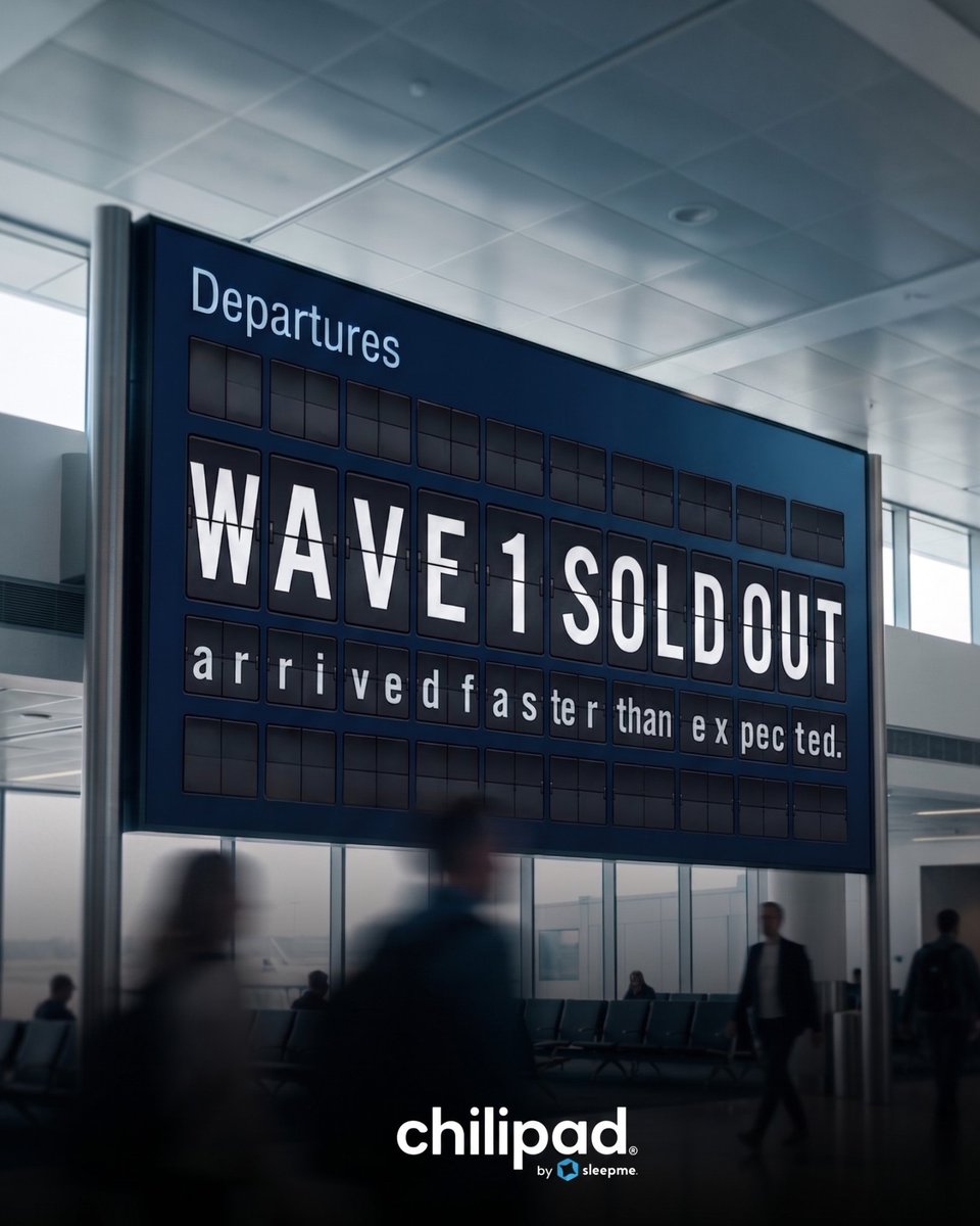 chilipad's tweet photo. Our first wave sold out 24 hours after launch 👀

To everyone who believed in better sleep with us — thank you.

This is only the beginning. Shop Wave 2 now with the link in bio 🚨 https://t.co/WKvtGfQMWv