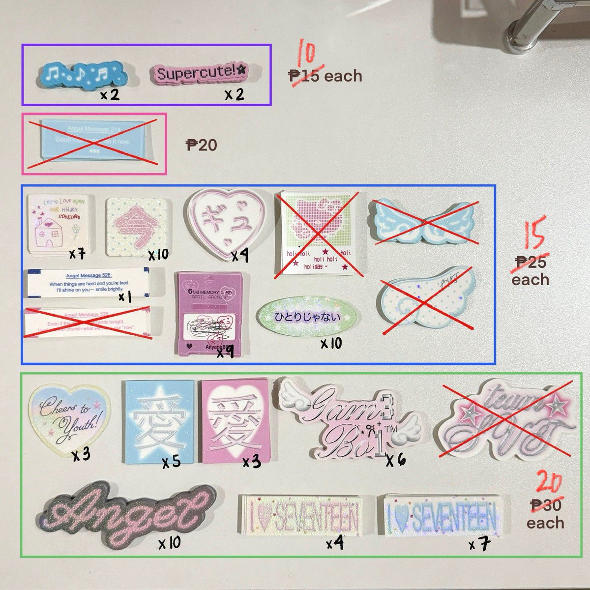 cupidsvinyl's tweet photo. clearance sale ♡

- see pics for prices and availability
- free sf if getting 7+ items! (for orders with keyrings/postcards only)
- payo :-)

mop: gcash/maya
mod: j&amp;t/cjc pick-up

dm to claim ⭐️ https://t.co/9CDpXgeKad
