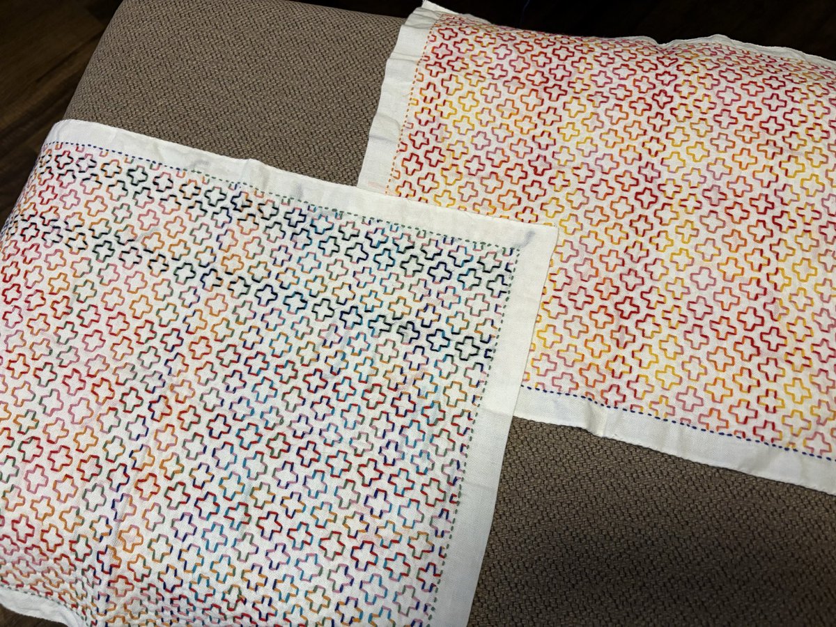 akemiohta's tweet photo. 最近やった刺し子 https://t.co/7OPCJlBtpY