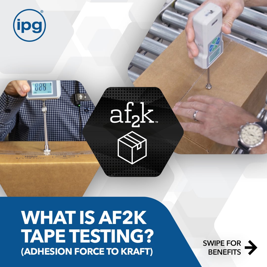 IPGtape's tweet photo. What is AF2K Tape Testing? 
 
AF2K (Adhesion Force to Kraft) testing measures how well your tape and tape heads perform in sealing your cartons—helping identify weak seals. 
 
➡️Swipe to learn why adhesion matters in shipping.
 
Read more: https://t.co/iMWnPc6jTO https://t.co/wKZt9bGXDA