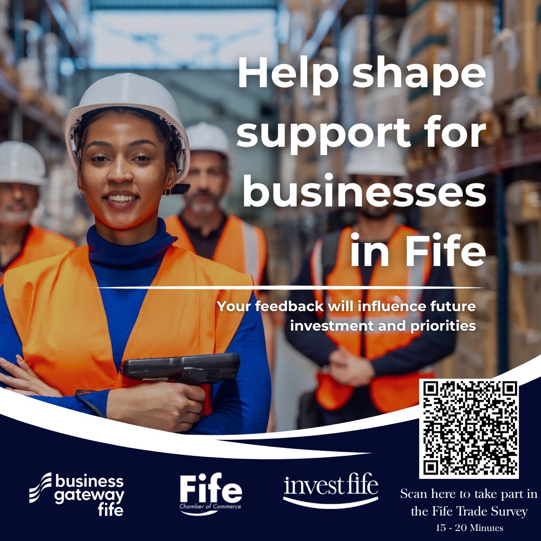 BGFife's tweet photo. The Fife Trade Survey provides the evidence needed to design more targeted programmes, strengthen supply-chain resilience, identify export/import opportunities and support businesses navigating a fast-changing trading landscape.

Complete the survey: https://t.co/PnG5vZ3jWI https://t.co/8MT1pVkblz