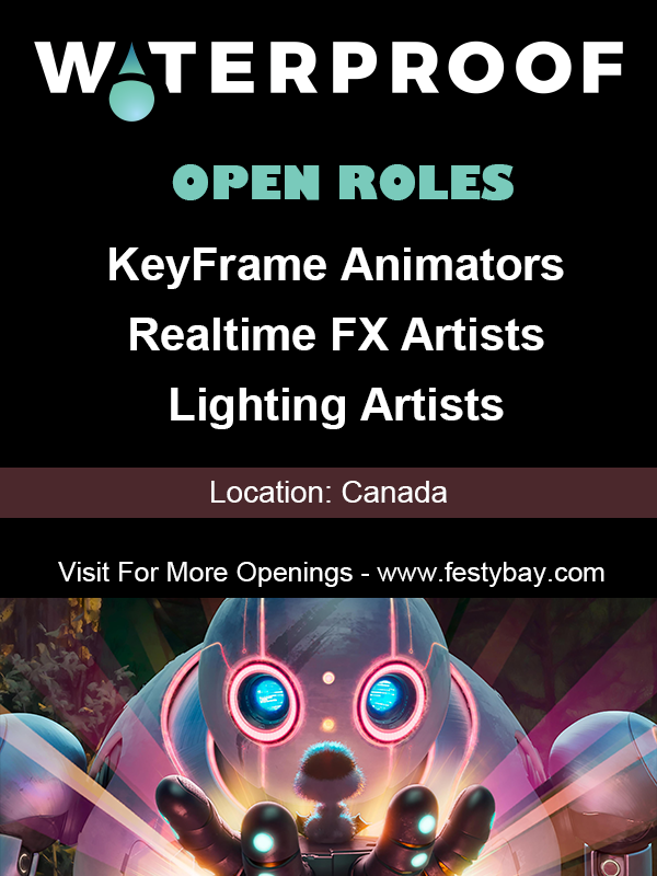 rokincyber's tweet photo. 🎬 Canada Animation & VFX Opportunities at Waterproof Studios
Open Positions:
✨ 3D Animators
🔥 Realtime FX Artists (Unreal Engine 5)
💡 Lighting Artists
Apply - https://t.co/79Ot3gFEJb
#AnimationJobs #VFXJobs #UnrealEngine5 #LightingArtist #RealtimeFX https://t.co/LZBY6mdnns