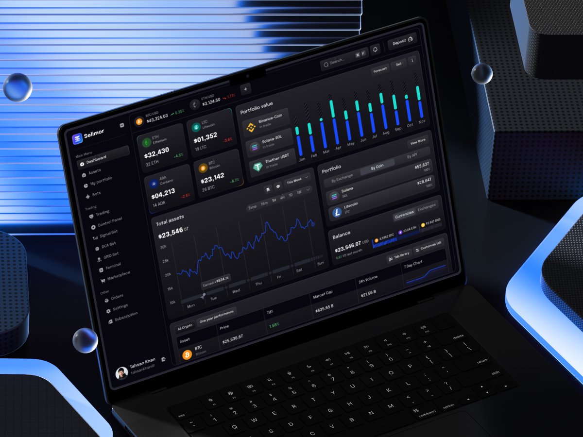 anuwar380's tweet photo. Hello Guys ✨

This is AI Crypto Trading Dashboard Design

A modern fintech dashboard designed to help users monitor markets, analyze trading performance, and execute smarter decisions with AI-powered insights.

👉Download Now: https://t.co/jLU7u5B8Hq https://t.co/ROjjfQf5Gl