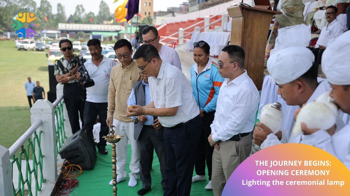 RINGNativeGames's tweet photo. Glimpses from the inaugural ceremony of RING - Revival of Indigenous Native Games 2026.

#ringnativegames #indigenousgames #nativegames #Manipur https://t.co/wVj2cDqK4J