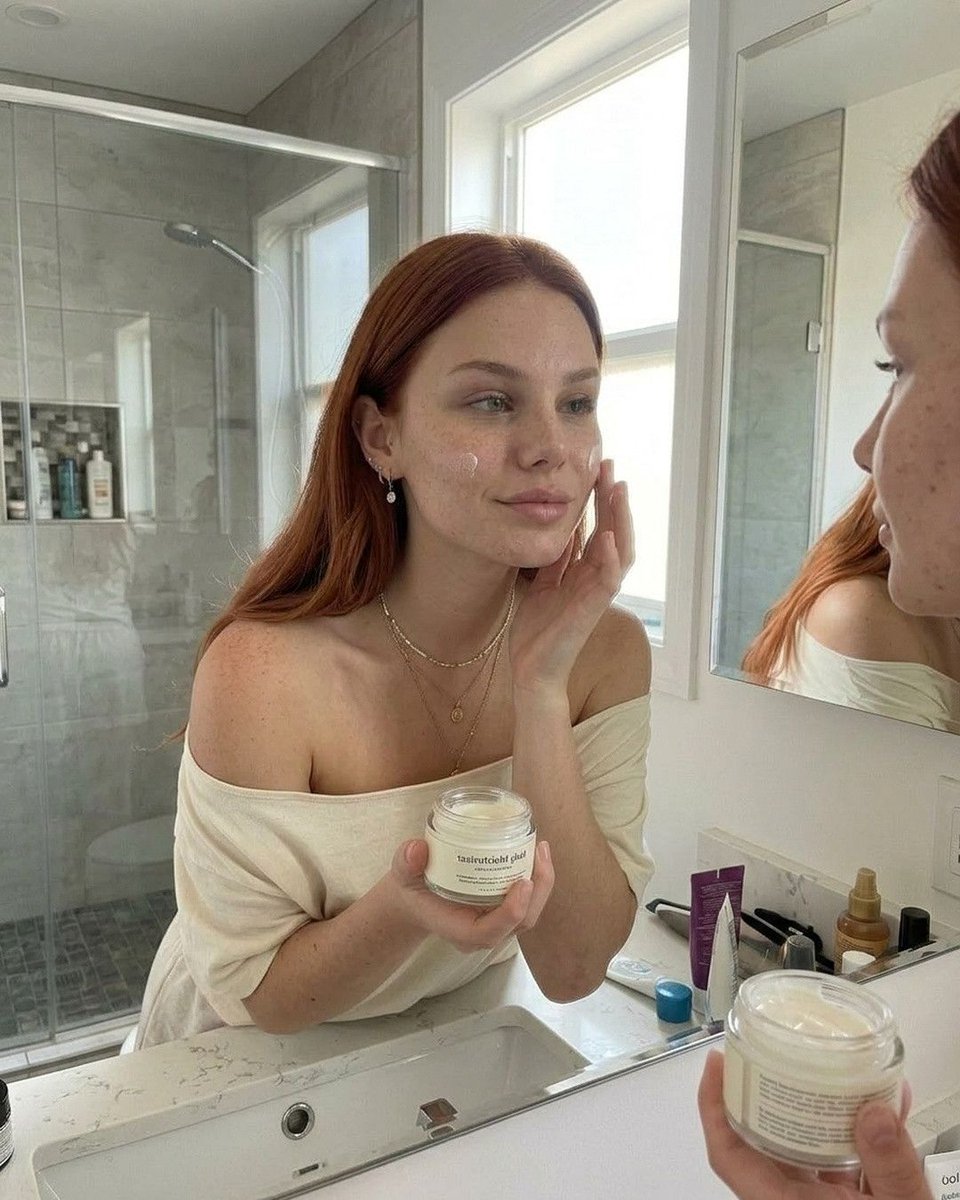 PromptcraftLab's tweet photo. One prompt, six angles of the same mirror moment. Identity-locked, skin-texture sharp, zero studio vibes. Run it. Prompt in comments. https://t.co/aZ5x9vZDMk
