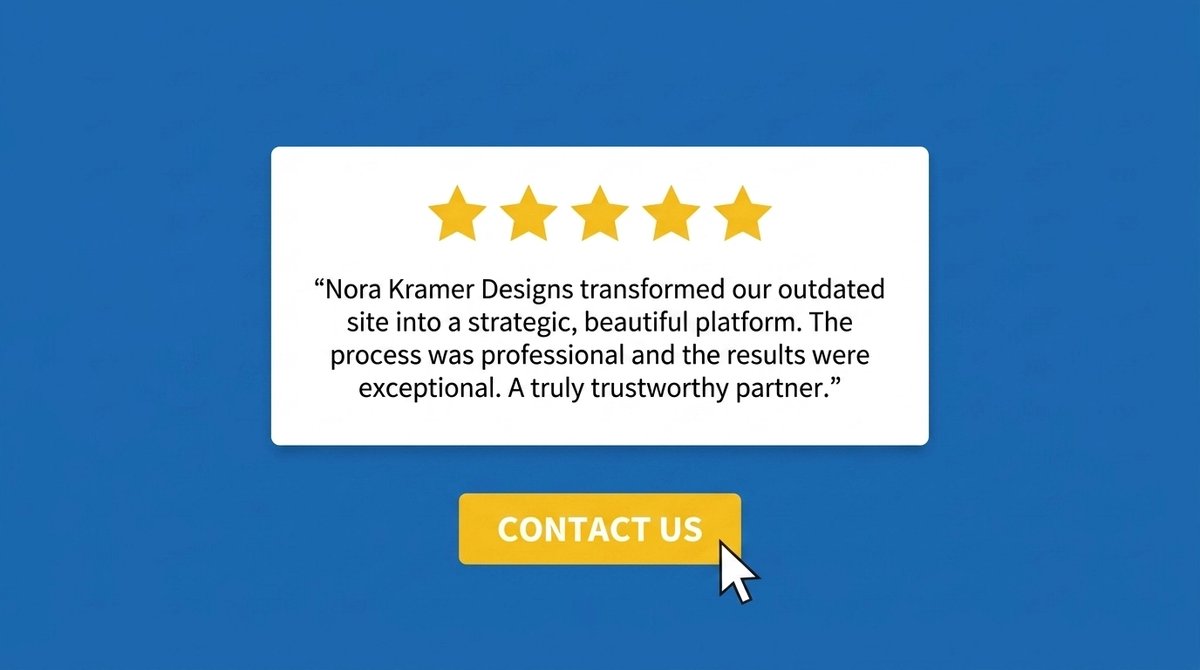 WebDesignerNora's tweet photo. 🏗️ Modern Website Asset: Social Proof.

Don't hide your reviews on a "Testimonials" page. Nobody goes there. 

Sprinkle them right where people make decisions: next to your services and contact forms. Build trust in real-time. #WebStrategy #Conversion https://t.co/VyyjkddA3H