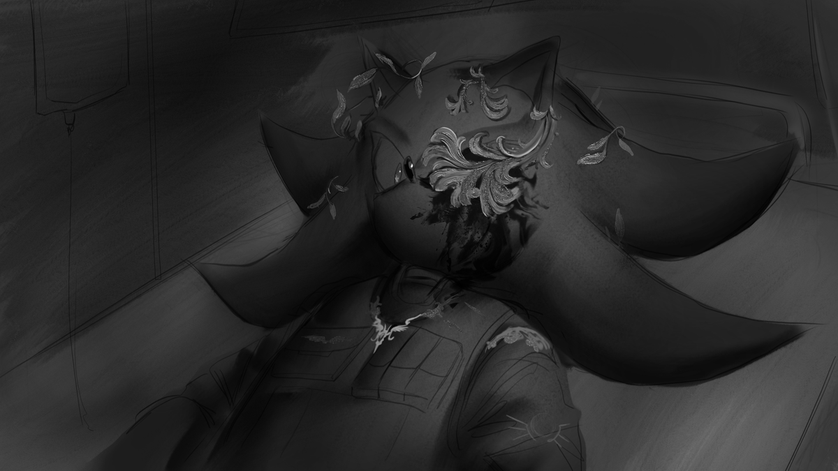 Ageligoldendawn's tweet photo. By the way, while I don't have time to draw new art, I found some screenshots - a small step-by-step overview of my work #shadowthehedgehog #RaysofHeavenAU https://t.co/Qr7aOPEZj7