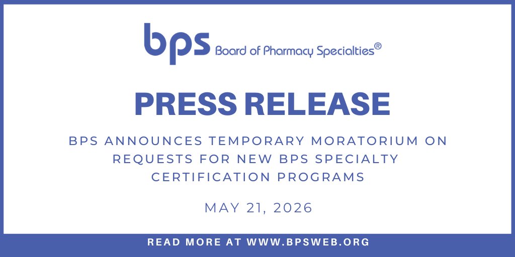 Board of Pharmacy Specialties tweet media