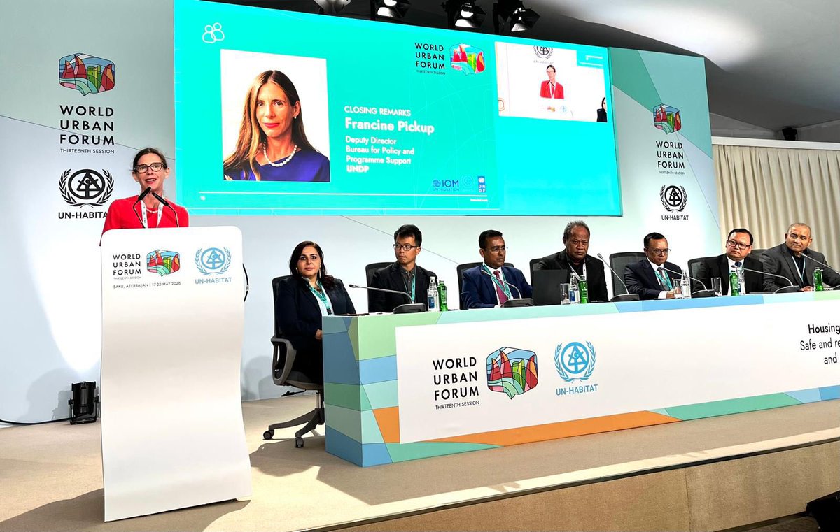 f_pickup's tweet photo. 🌊Across Asia-Pacific, climate-related movement toward cities is rising, putting⬆️pressure on urban systems.
As we move👉#COP31,@UNDP will keep working w/@UNmigration @UNHABITAT to connect humanitarian, development &amp; climate finance to locally-led solutions &amp; stronger resilience. https://t.co/VxZqWryG7U