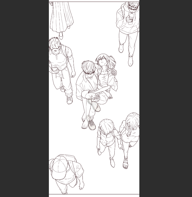 lovadoki's tweet photo. Saving time with mob assets ❌
Spending 3 hours drawing extras manually ✅​
Why choose efficiency when you can choose ✨suffering✨ 
#LOVEPHOBIA #WeboonCanvas #lovadokiART https://t.co/CYIMIzl06w