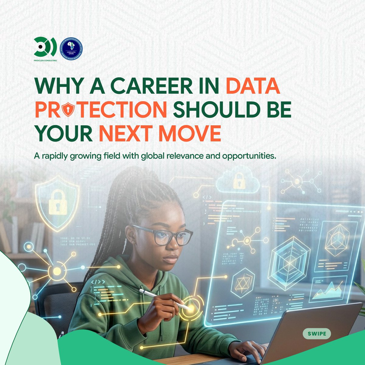 prioclen's tweet photo. The world needs more Data Protection professionals. 🔐

Why?
• Growing privacy regulations
• Rising cyber risks
• More businesses handling customer data daily

That means opportunity. 🚀

Swipe through to see why Data Protection could be your next career move.

#DataProtection https://t.co/Uyg1M2gIkg