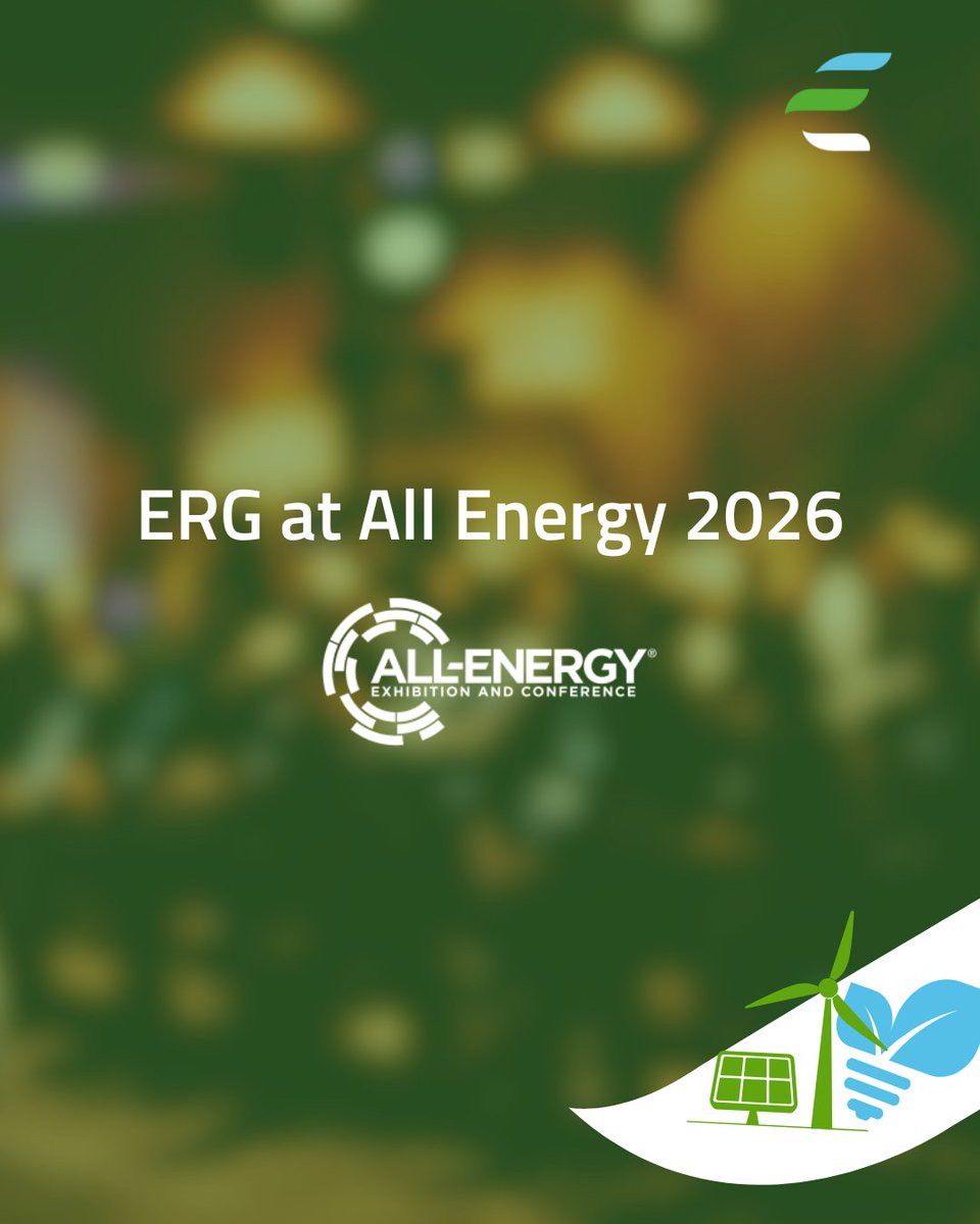 erg_uk's tweet photo. ERG attended All-Energy Exhibition and Conference in Glasgow, one of the UK’s leading renewable events, with over 13,000 participants, 300 exhibitors and 600 speakers. #AllEnergy2026 #Renewables #UKenergy https://t.co/toBgHUltHP
