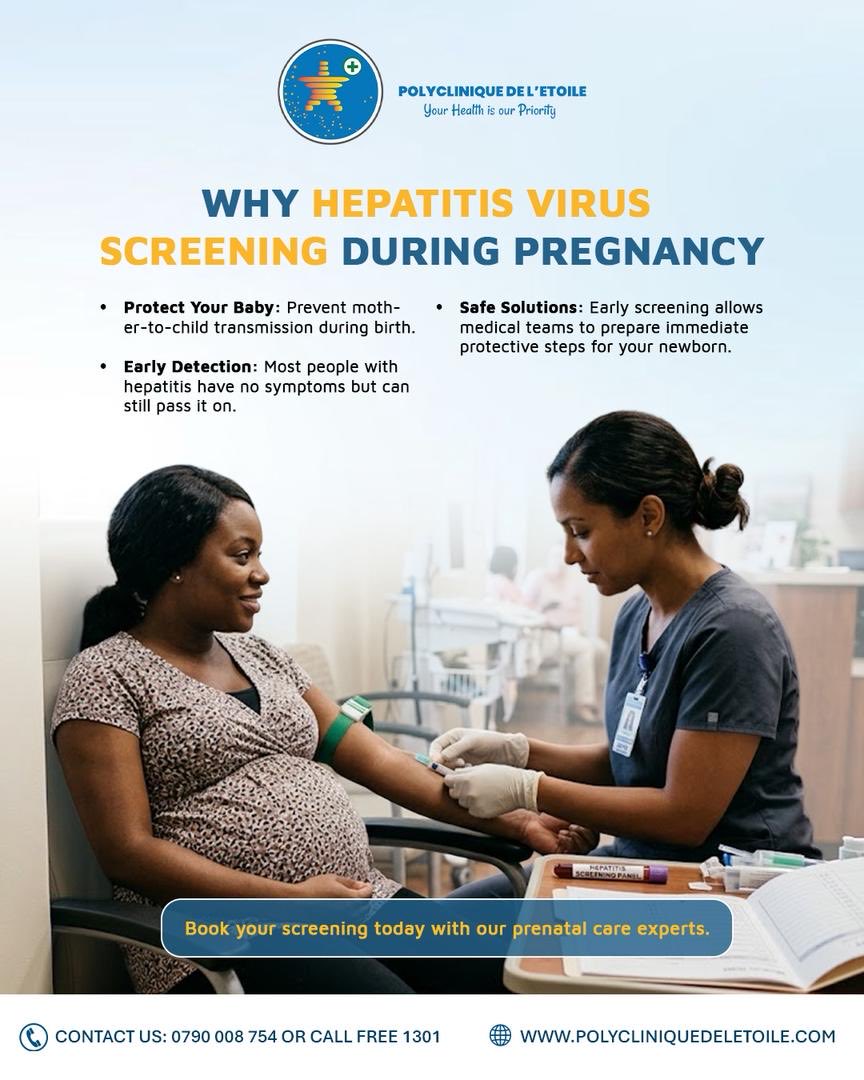 polydeletoile's tweet photo. Hepatitis screening during pregnancy is vital for early detection and ensuring the well-being of both mother and baby.

#HepatitisScreening #PrenatalCare #MaternalHealth #SafePregnancy #EarlyDetection #HealthyMotherHealthyBaby #Healthcare #RwandaHealth https://t.co/Km0DthRFk3