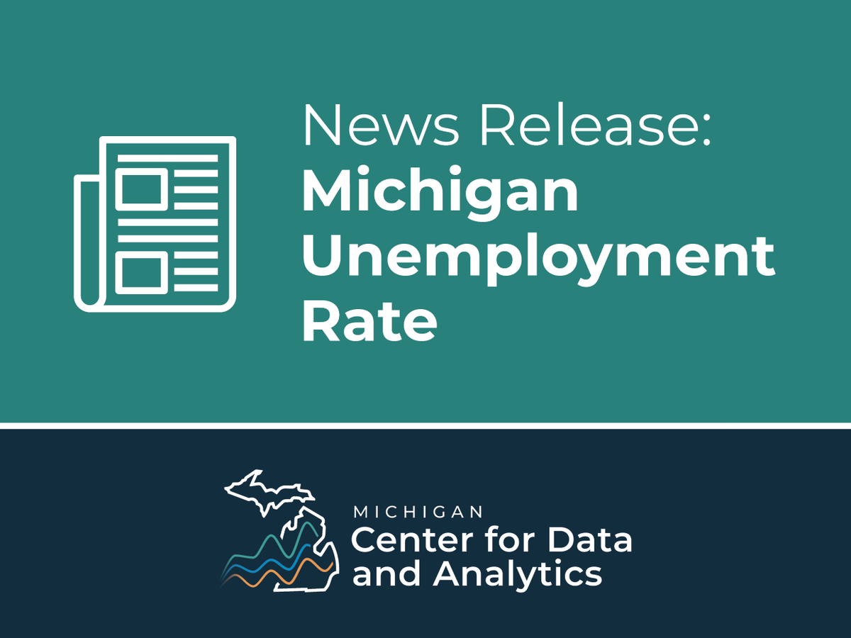MiDataAnalytics's tweet photo. Michigan’s seasonally adjusted unemployment rate remained unchanged for the sixth consecutive month at 5.0 percent ⬇️
https://t.co/cBl3UWnqHg https://t.co/vBca0FjnoE