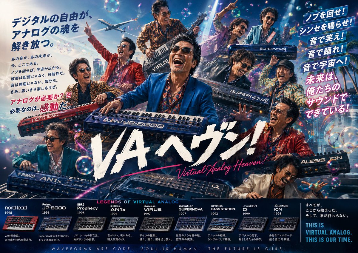 バーチャルアナログシンセポスター第2段