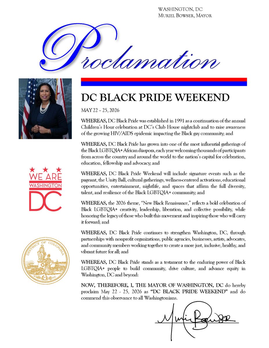 Mayor Muriel Bowser tweet media