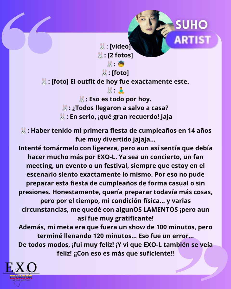 EXO Ecuador Fanclub tweet media